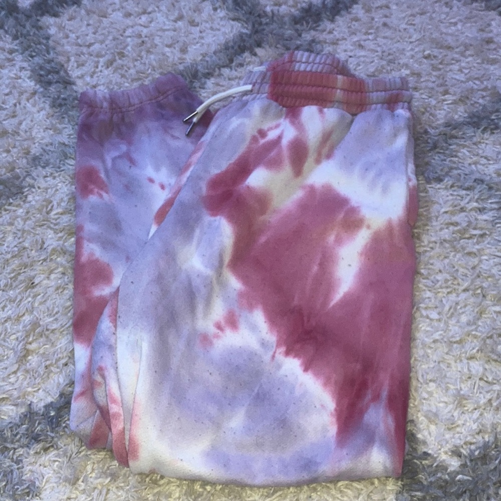 tie dye multicolor sweats